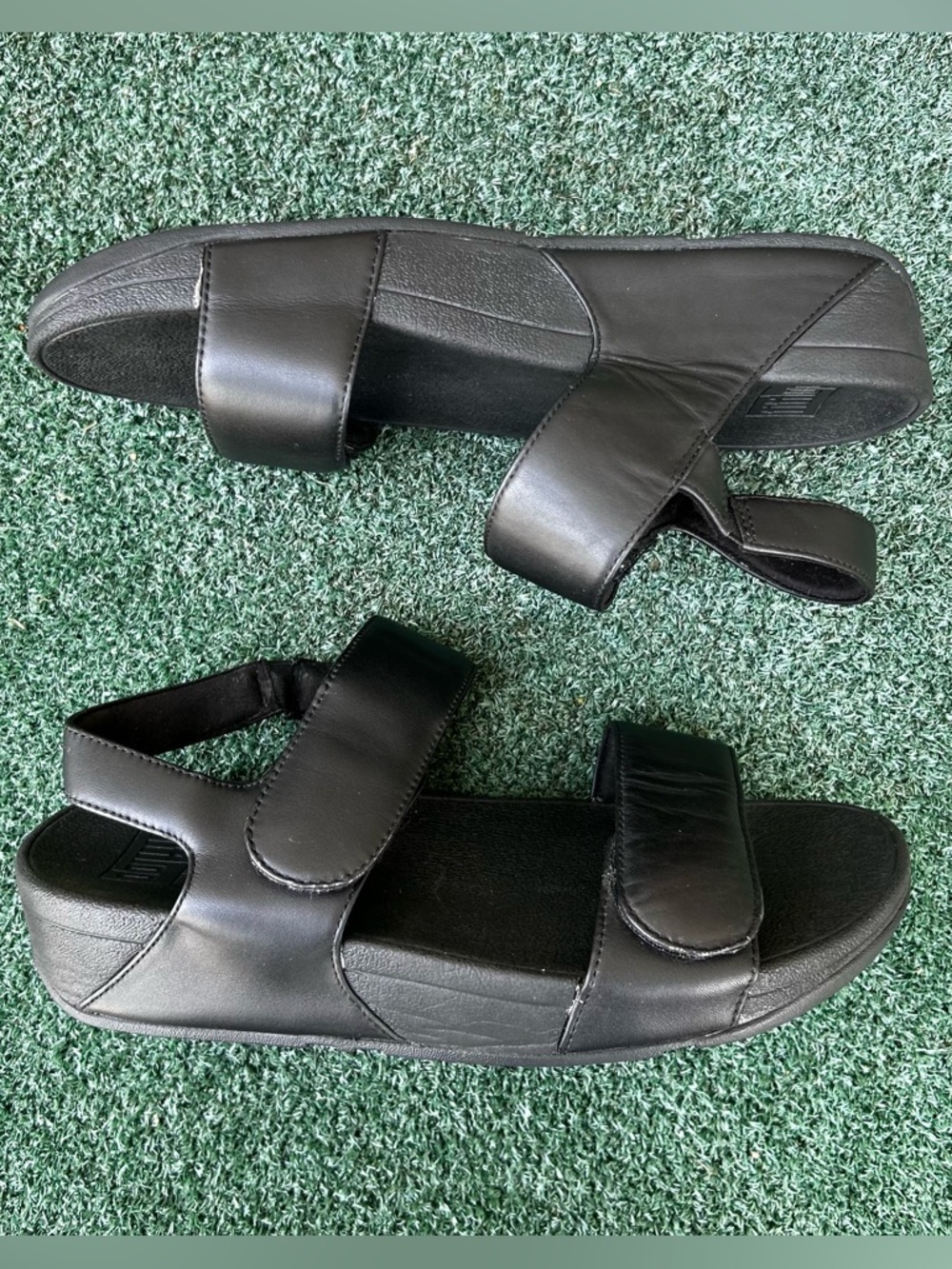 Fitflop Lulu Adjustable Leather Sandal Black 8 - Picture 12 of 13